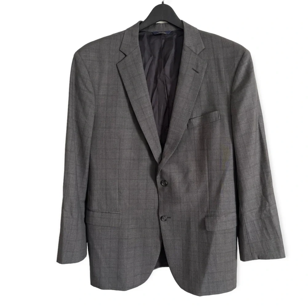 Brooks Brothers Saxxon Wool Madison 1818 Suit Jacket Size 46L